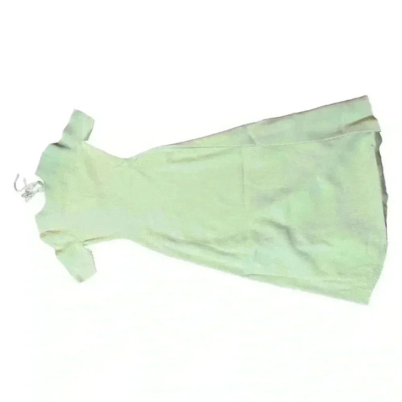 Maje NWT Ruche Vert Tie-Back MIDI Dress in Light Green Size 38/Medium - Picture 12 of 13